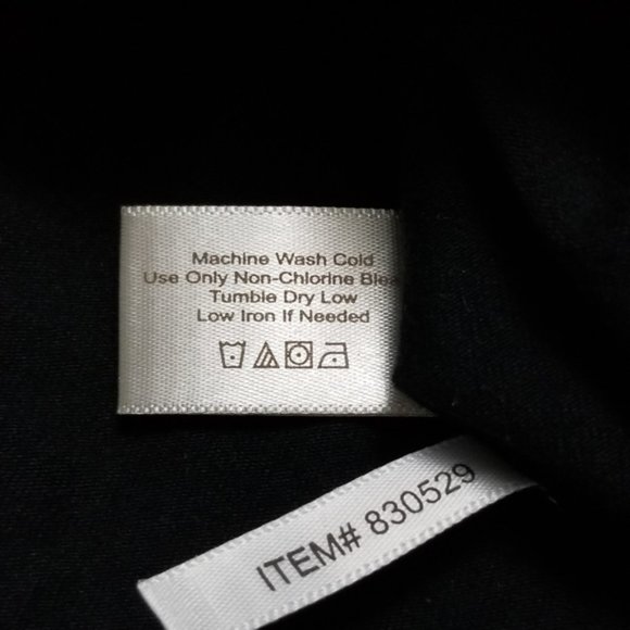 Boston Proper Top Black Long Sleeve Square Neck Size Small - Picture 5 of 5